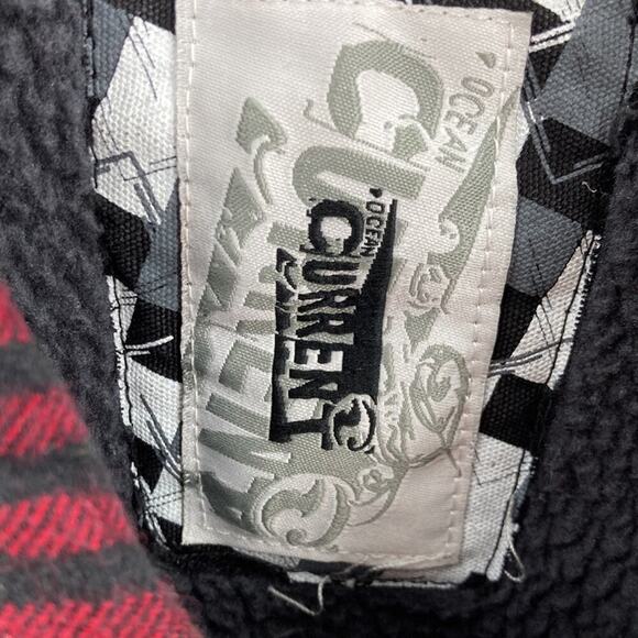 Ocean Current Plaid Flannel shacket rugged sherpa lined Gorpcore size M warm - Picture 5 of 7